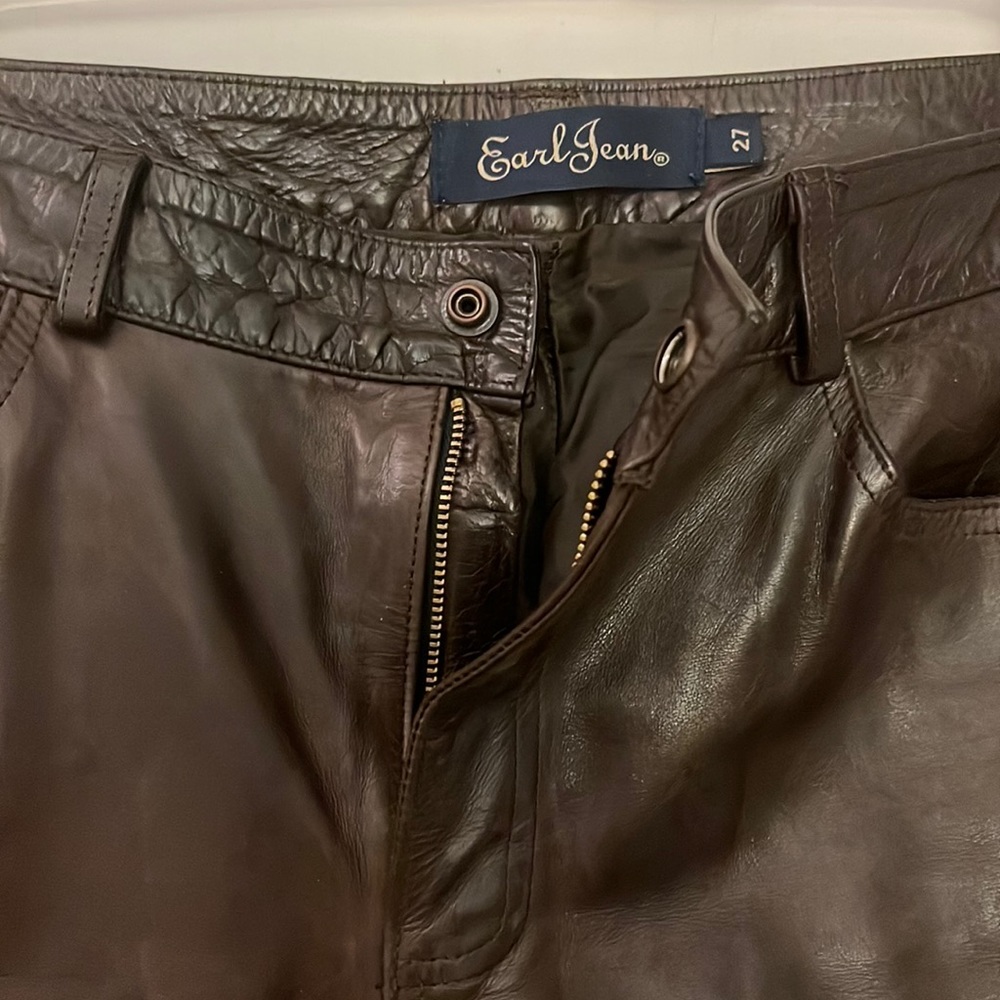 Earl Jeans 100% leather pants